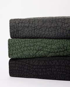 Amity home slade quilt in asphalt   crinkled texture