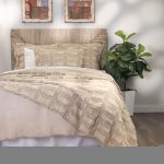 Amity home hamilton coverlet in natural   textured geometric pattern