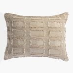 Amity home hamilton dutch euro in natural   frayed rectangular patches