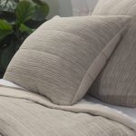Amity home gill quilt in natural   textured slub weave