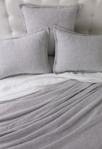 Amity home silas coverlet set in grey   textured weave