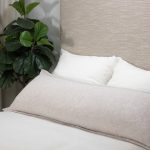 Amity home silas body pillow in natural   woven texture