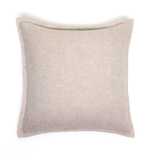 Amity home silas sham in natural   subtle woven texture