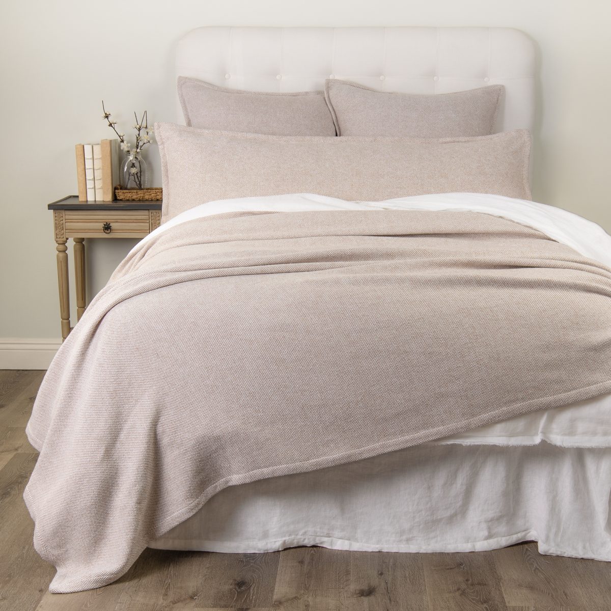 Amity home silas coverlet in natural   textured weave