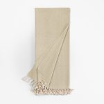 Amity home luke throw in olive   herringbone weave