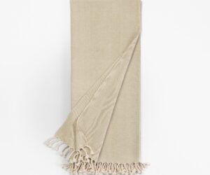 Amity home luke throw in olive   herringbone weave