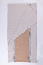 Larke, French Linen, Ochre, Super Throw