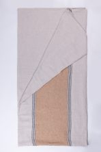 LARKE, FRENCH LINEN, OCHRE, SUPER THROW