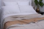 Larke, French Linen, Ochre, Super Throw - Image 2