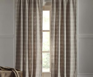 Amity home rugby curtain in natural   textured weave