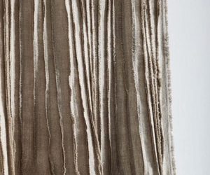 Amity home ranier linen curtain in natural   frayed vertical pleats