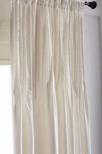 Amity home ranier linen curtain in ivory   soft pleats