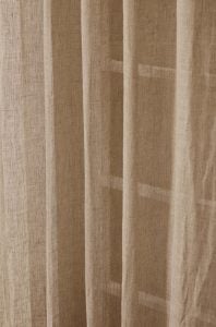 Amity home genevieve linencotton curtain in natural   sheer linen texture