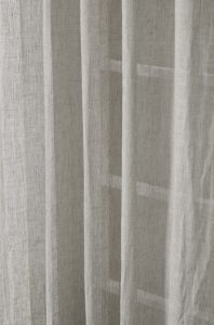 Amity home genevieve linencotton curtain in ash grey   sheer linen texture