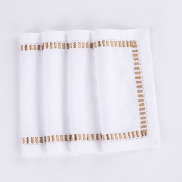 Savona Cocktail Napkin Set (Set Of 4), Caramel