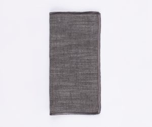 Amity home harlow dinner napkin set in charcoal   elegant textured weave