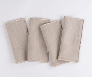 Amity home harlow dinner napkin set in natural   woven texture