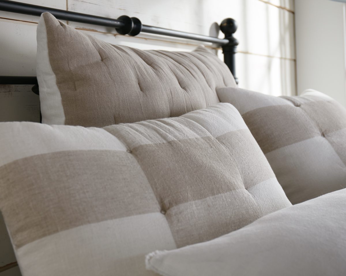 Amity home chalmer  smith collection in natural  cream   tufted linen texture