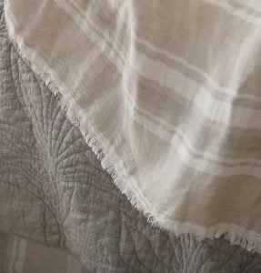 Amity home davina  hopkins collection in natural  grey   layered striped  quilted textures