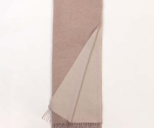 Amity home dunn super throw in natural   reversible cashmere blend