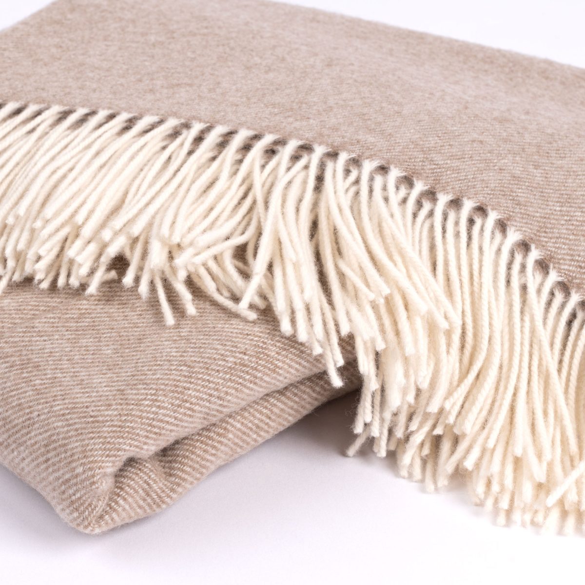 Daly, Sand, Super Throw (100% Wool) - Image 2