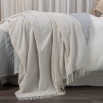 Amity home daly super throw in natural   soft texture with fringe