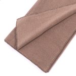 Amity home heiko super throw in camel   blanket stitch edge