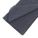 Amity home heiko super throw in charcoal   blanket stitch edge