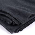 Amity home heiko super throw in charcoal   soft fleece texture