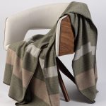 Amity home liverpool super throw in kale multi block   diamond weave pattern