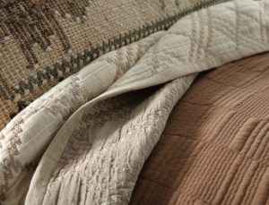 Amity home bleeker  ernest collection in beige  brown   varied quilted  woven details
