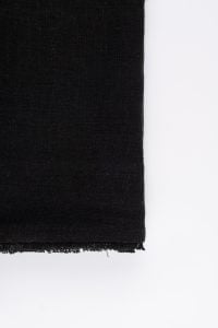 Amity home ranier linen guest towel set in asphalt   frayed edge