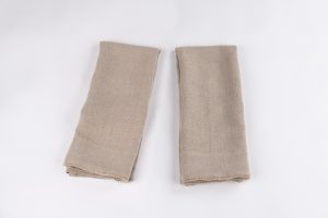 Amity home ranier linen guest towel set in natural   linen texture