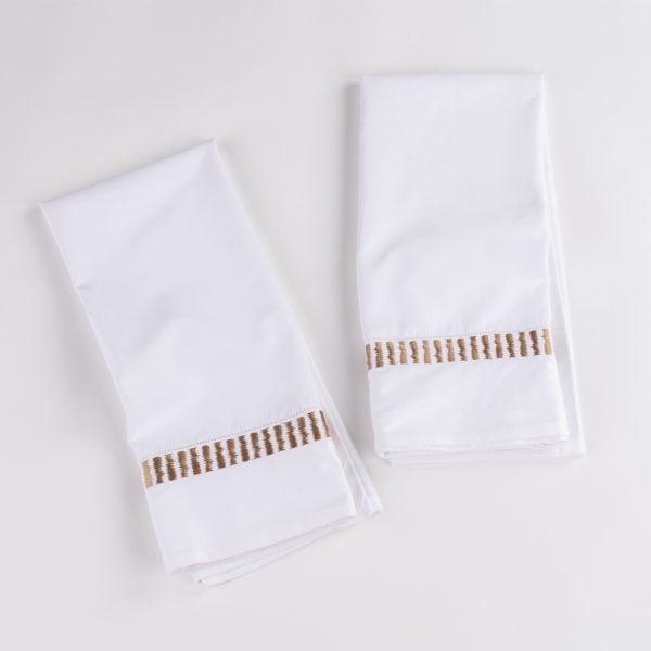 Savona Guest Towel Set (Set Of 2), Caramel