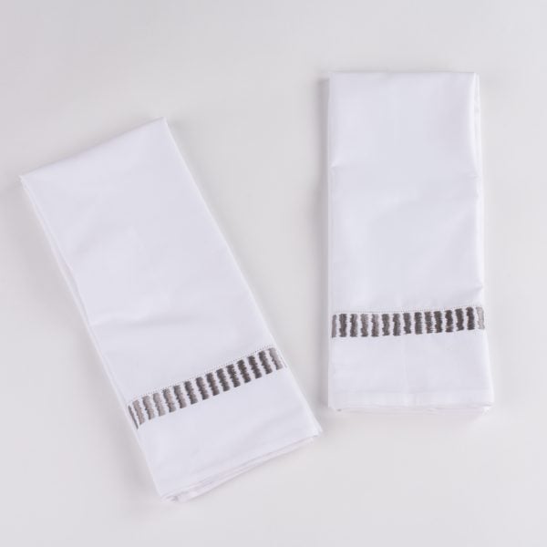 Savona Guest Towel Set (Set Of 2), Grey