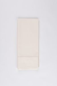 Amity home murano guest towel set in ivory   hemstitch detail