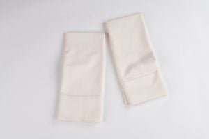 Amity home murano guest towel set in ivory   subtle stitched border