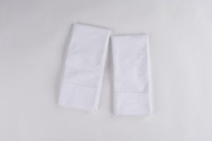 Amity home murano guest towel set in white   elegant hem stitching