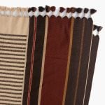 Amity home samuel throw in brick multi stripe   decorative tassels