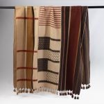 Amity home samuel throw in brick multi pattern   woven geometric design