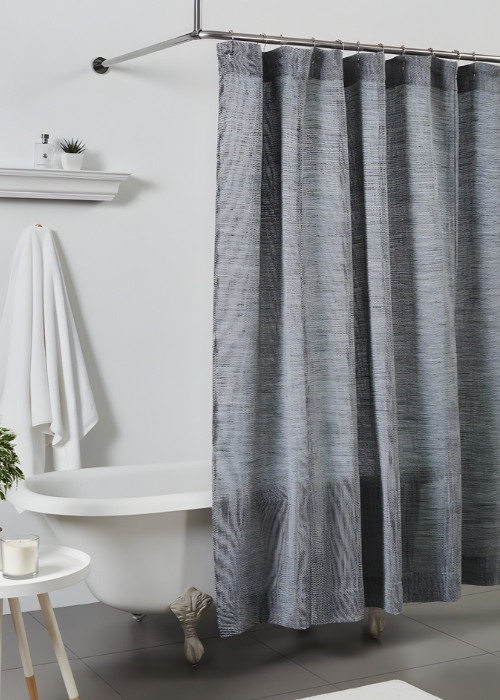 Jerome shower curtain indigo blue