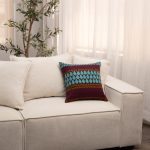 Amity home lola in multi color embroidered   teardrop pattern