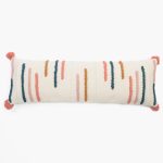 Amity home amelia pillow x long bolster in multi color   textured braided stripes