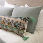 Amity home ela x long bolster in multi color   bohemian embroidery