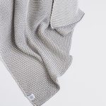 Amity home cooper throw in grey   two tone textured knit