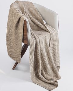 Amity home cooper throw in natural   two tone knit texture