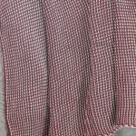 Amity home cooper throw in garnet  cream   textured woven pattern