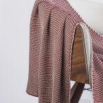 Amity home cooper throw in garnet striped   woven texture