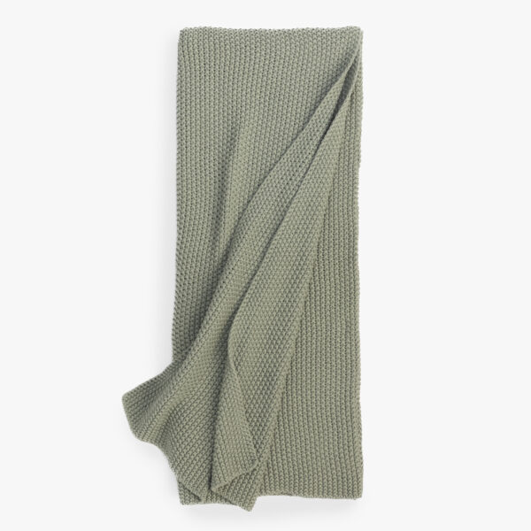Amity Home Egan Throw in Seaglass - Textured Knit Weave