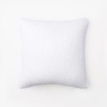 Amity home egan pillow in white   knitted texture